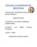 INDICADORES DE SALUD COLECTIVA