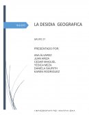 LA DESIDIA GEOGRAFICA