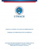 AUDITORÍA DEL PROCESO PRODUCTIVO DE FABRICACIÓN EN ACABADOS EN MÁRMOL Y CANTERA S. A