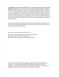 SOPORTE CILINDROS HIDRÁULICOS. Página 1