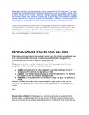 Ciclo del agua