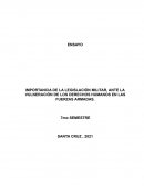 IMPORTANCIA DE LA LEGISLACIÓN MILITAR, ANTE LA VULNERACIÓN DE LOS DERECHOS HUMANOS EN LAS FUERZAS ARMADAS