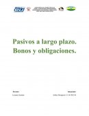 Pasivos a largo plazo. Bonos y obligaciones