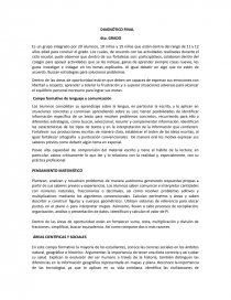 DIAGNÓSTICO FINAL PRIMARIA. Página 1