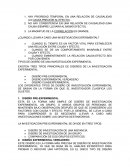 TIPOS DE DISEÑO DE UNA INVESTIGACIÓN EXPERIMENTAL