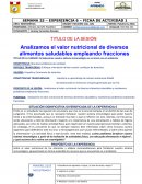 Analizamos el valor nutricional de diversos alimentos saludables empleando fracciones