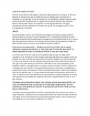 ¿Qué le da sentido a mi vida?