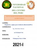 FICHAS TECNICAS DE EQUIPOS INDUSTRIALES