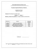 Laboratorio de Física I Reporte de Práctica . Movimiento rectilíneo uniforme