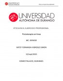 Reflexiones sobre la práctica de la psicoterapia en línea