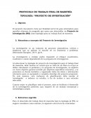 PROTOCOLO DE TRABAJO FINAL DE MAESTRÍA TIPOLOGÍA: “PROYECTO DE INVESTIGACIÓN”