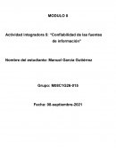 Confiabilidad de las fuentes de información