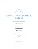 RUTINA DE MANTENIMIENTO PINTURA