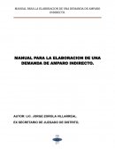 MANUAL PARA LA ELABORACION DE UNA DEMANDA DE AMPARO INDIRECTO