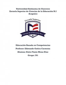 Educación Basada en Competencias. Página 1