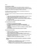 Resumen negociación. Comunicación y conflicto