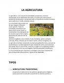LA AGRICULTURA