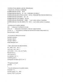 ESTRUCTURA MODULAR DEL PROGRAMA. Página 1