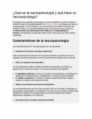 ¿Qué es la neuropsicología y qué hace un neuropsicólogo?