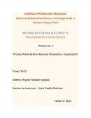 “Proceso Administrativo Resumen Planeación y Organización”