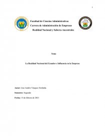 Influencia de la politica en el sitema ecuatoriano. Página 1