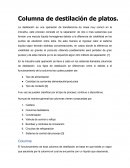 Columna de destilación de platos