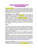 Ciclo de desarrollo de una aplicacion