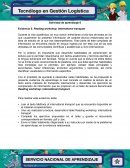 Evidencia 5: Reading workshop: International transport