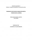 Programa de capacitación en comunicación asertiva
