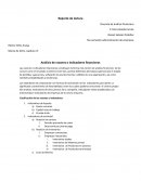 Análisis de razones o indicadores financieros