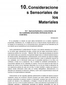 Consideraciones Sensoriales de los Materiales