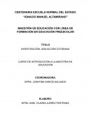 INVESTIGACIÓN, UNA ACCIÓN COTIDIANA