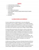 LA DELICUENCIA EN MÉXICO
