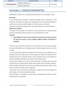 Reflexión sobre los condicionamientos en la propia vida