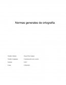 Normas generales de ortografía