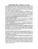 CUESTIONARIO TEMA 7.- Socialismo y comunismo