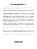 Trabajo de ingles 2 HISTORIA DEL AÑO NUEVO