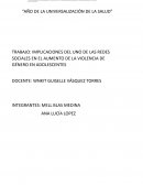 IMPLICACIONES DEL UNO DE LAS REDES SOCIALES EN EL AUMENTO DE LA VIOLENCIA DE GÉNERO EN ADOLESCENTES