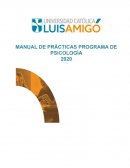 MANUAL DE PRÁCTICAS PROGRAMA DE PSICOLOGÍA