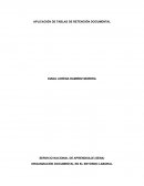 APLICACIÓN DE TABLAS DE RETENCIÓN DOCUMENTAL