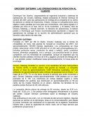 GROCERY GATEWAY: LAS OPERACIONES DE ATENCIÓN AL CLIENTE