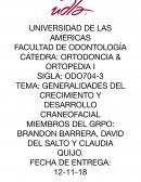 GENERALIDADES DEL CRECIMIENTO Y DESARROLLO CRANEOFACIAL