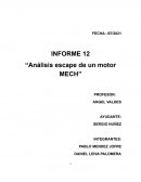 Análisis escape de un motor MECH
