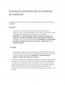 Exactitud y precisión de los sistemas de medición