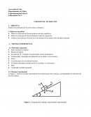 Estudio del coeficiente de fricción estática y dinámica