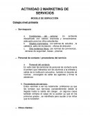 Actividad Marketing de servicios