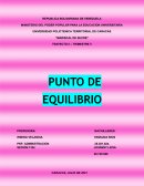 PUNTO DE EQUILIBRIO “MARISCAL DE SUCRE