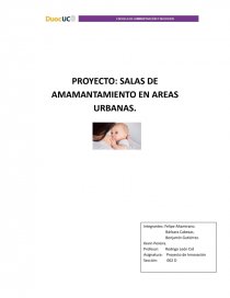 PROYECTO: SALAS DE AMAMANTAMIENTO EN AREAS URBANAS. Página 1