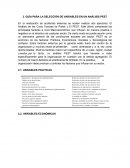 GUÍA PARA LA SELECCIÓN DE VARIABLES EN UN ANÁLISIS PEST