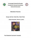 Ensayo del libro: Padre Rico, Padre Pobre
